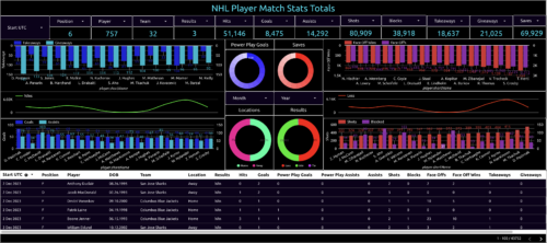 nhl player match stats sums