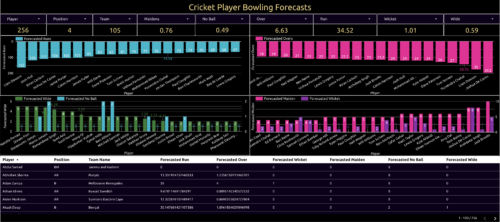 cricket player bowling forecasts